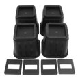 thumbnail image 2 of Bed Heighten Pad, 4 Sets Furniture Leg Cover Stackable Non Slip With Glossy Corners For Office Room ANGGREK Table Leg Cover, 2 of 8