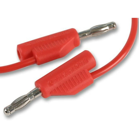 PRO SIGNAL - Red 4mm Banana Plug to Plug Test Lead - 1m