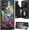 Color Wolf Moon, variant on Case for Samsung Galaxy S24 Plus Case Wallet Case with Card Holder, PU Leather Kickstand Double Magnetic Clasp Shockproof Cover Case for Galaxy S24 Plus, Hummingbird Flowers