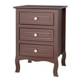 thumbnail image 5 of Hassch Countryside Nightstand with 3 Storage Drawers Bedside End Table for Bedroom, Brown, 5 of 10