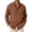 Brown, variant on YODETEY Men's Long Sleeve Casual Cotton Button Down Shirt, Solid Collar Dress Shirts with Chest Pocket,Size S-3XL