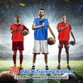thumbnail image 5 of Uxcell Scrimmage Training Vest Soccer Pennies Jersey Team Pinnies Youth Football Practice Jerseys Lake Blue, Red, 5 of 7