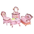 thumbnail image 1 of Joya de muebles Joyero de joyero de la caja de baratijas de esmalte Estatua de almacenamiento de joyería versátil para la fiesta Rosa, 1 of 8
