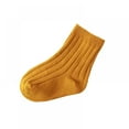 thumbnail image 5 of 0-5T Baby Solid Striped Casual Quarter Socks for Infant Toddler Kid Girls and Boys, 5 of 7