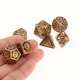 thumbnail image 3 of Dados poliédricos 7 unids / pack de dados de resina poliédrica multifacética y de metal hueco para de dragón DnD D&D dados de juegos educativos Magideal Dados poliédricos, 3 of 4
