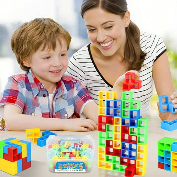 Juego De La Torre TetraTetra Tower Game Balance Game Stack Game para niños y niñas a partir de 3 años