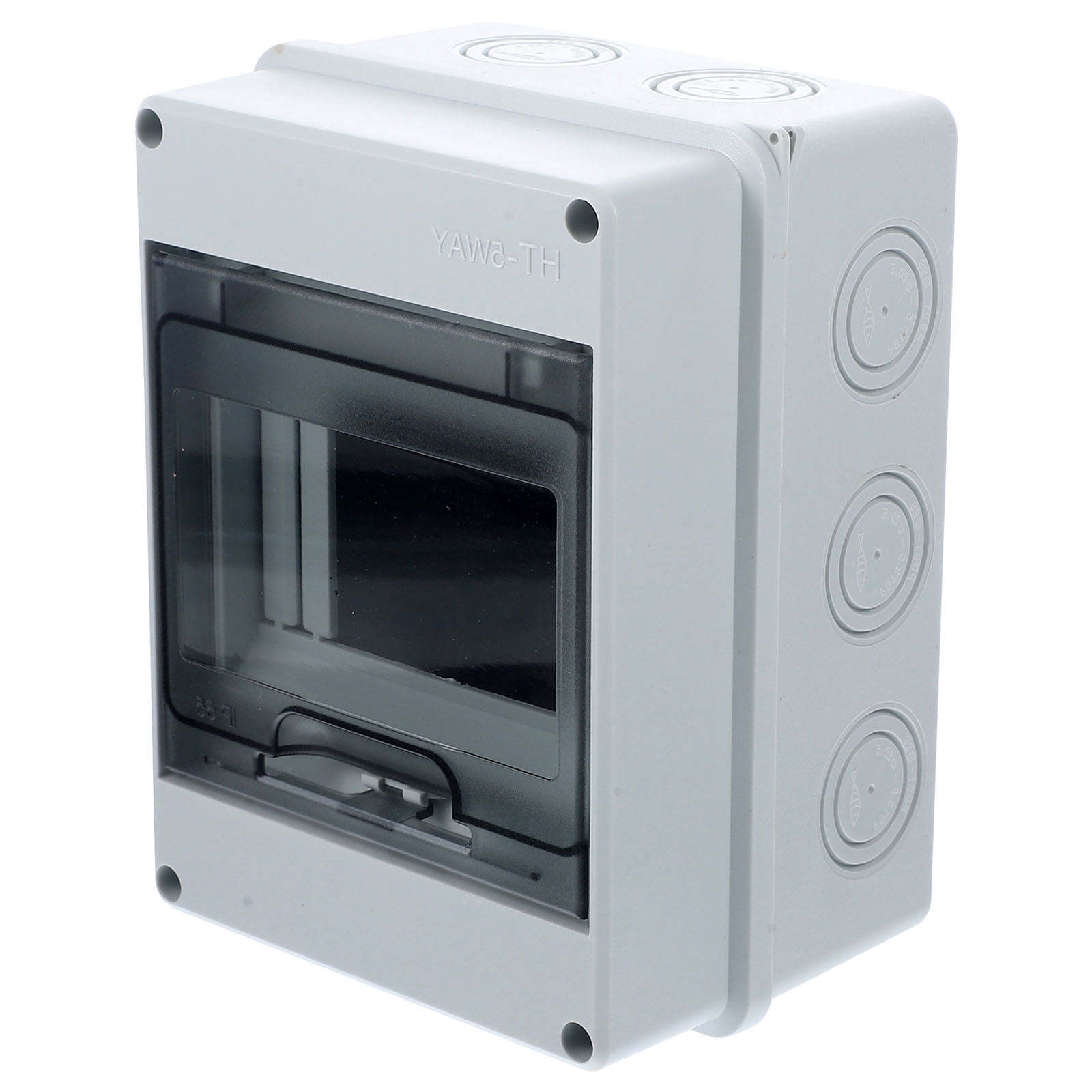Askfic Circuit Breaker Box 5-Way Rail Power Distribution Box for Indoor/ Breaker 6.02"X4.45"X3.58"