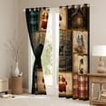 thumbnail image 3 of Manfei Cute Bear Curtains Pack of 2 (42x84 Each),Jungle Amimal Curtains Blackout,Rustic Farmhouse Cabin Bedroom Curtains For Boy Kids,Luxury Bedroom Decor, 3 of 6