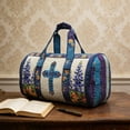 thumbnail image 4 of Quilted Pleated Fashionable Print Travel Yoga Sports Handbag for, 4 of 6
