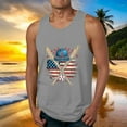 thumbnail image 2 of GERsome Men's 4th of July Tank Tops American Flag Graphic Tees Crewneck Sleeveless Patriotic Tshirts Summer Gym Workout Muscle Tee S-4XL, 2 of 5