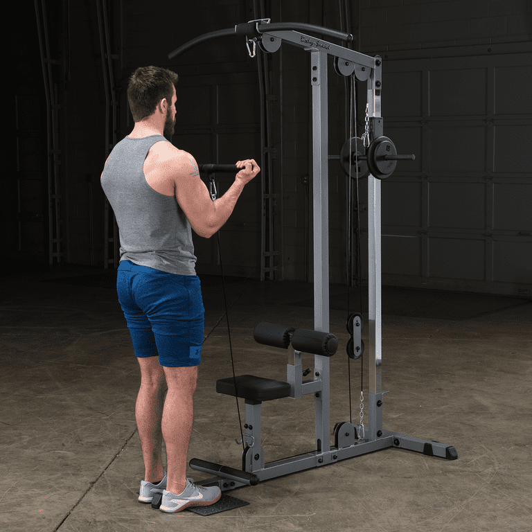 Body-Solid Home Gym Equipment: Plate Loaded Lat Machine GLM83 for