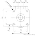 thumbnail image 3 of Carrymaster ACT-800F Medium-Duty Flange Leveling Caster, 3 of 4