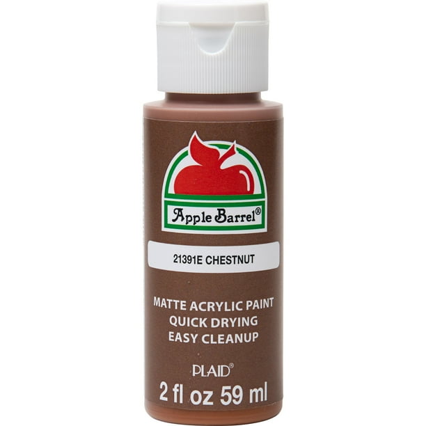 Apple Barrel 21391E Acrylic Craft Paint, Matte Finish, Chestnut, 2 fl