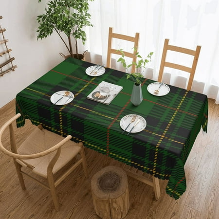 

Tablecloth Abstract Clan Forbes Tartan Plaid Scottish Pattern Table Cloth For Rectangle Tables Waterproof Resistant Picnic Table Covers For Kitchen Dining/Party(54x72in)