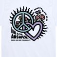 thumbnail image 3 of Instant Message - Love is the Answer Short Sleeve Graphic T-Shirt, 3 of 6