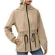 thumbnail image 2 of Chaquetas y abrigos casuales de manga larga con capucha para mujer, moda de invierno, informal, de color liso, de manga larga con capucha, ropa deportiva para exteriores, chaqueta cortavientos, abrigo, 2 of 8