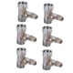 thumbnail image 1 of 6X Adaptador de Agua de Alimentación de 1/2 Pulgada Una 1/4 de Pulgada Válvula de Bola Grifo Alimentación de Grifo Osmosis Inversa Plata, 1 of 5