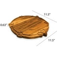 thumbnail image 2 of Organic Acacia Wooden Cutting Board kitchen Charcuterie Platter, Valentine's and Mother's Day Gifts for Cheese and Vegetables Meat (Heart in Round Board 11.5"L x 11.5"W), 2 of 8