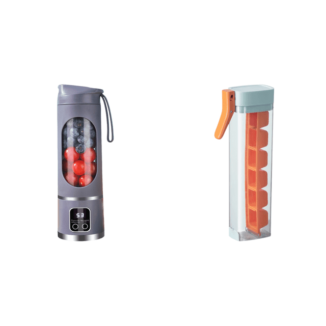 Extractor Jugo Carga USB Exprimidor Portátil 450 Ml para Oficina en Casa () Púrpura