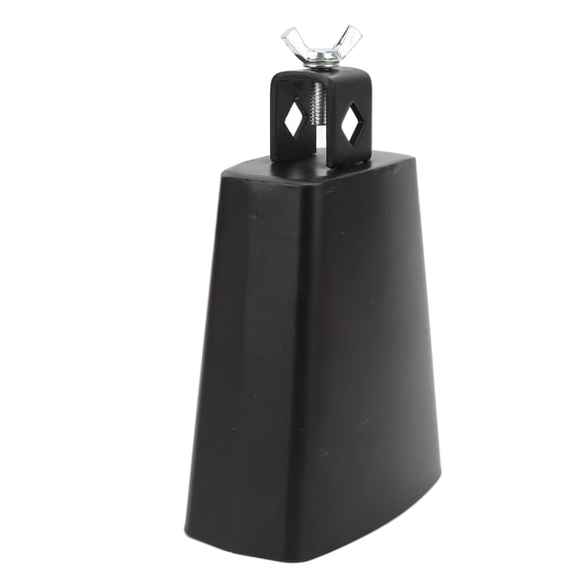 Hand Percussion Cowbell, Easy To Install Unique Durable Metal Cow Bell Noise Maker Multipurpose For Drum Set 4 Inch / 10.2cm,5 Inch / 12.7cm