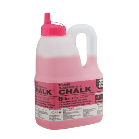 UPC: 0049296058586 | Tajima Micro Chalk Powdered Snap Line Chalk Fluorescent Pink 6 Lbs
