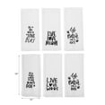 thumbnail image 3 of Maison Concepts Embroidered White Waffle Kitchen Towel Pet Lovers Asstd - Set of 6 (18L X 28W X 1H), 3 of 4
