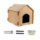 thumbnail image 3 of Casa para gatos al aire libre, casa para gatos callejeros, casa para mascotas con aislamiento estable e impermeable, refugio cálido para gatos durante M, 3 of 8