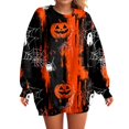thumbnail image 6 of Duqingm Halloween Shirts for Women 2026 Novelty Funny Print Gothic Tshirts Long Sleeve Crewneck Tops,L, 6 of 7