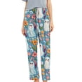 thumbnail image 2 of Kilaqueen Baggy Bottoms for Women Cute Ghost Graphic Pajama Pants Soft Lounge Pants Comfy Elastic Waist Sleepwear Long PJs Sleep Pants Sleepwear, 2 of 6