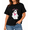 Black-3, variant on 100% cotton women's T-shirt with Halloween pattern, funny ghost Boo, horror theme