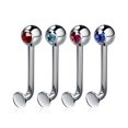 thumbnail image 4 of 1 Pce Bague Barre Verticale en Acier Inoxydable Mode Piercing Corporel Bijou Cadeau, 4 of 8