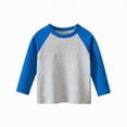 thumbnail image 2 of Taybagh Shirts for Boys Raglan Sleeve Color Blocking Teen Shirts Versatile Newborn Boy Clothes with Long Sleeve, 2 of 4