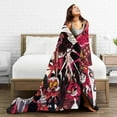 thumbnail image 5 of Hazbin Song Dance Hotel Throw Blanket Fleece Blanket Warm Sofa Blankets Twin Size Blankets for All Season Cool Blankets for Office Lightweight Outdoor Blankets for Picnic 40x50", Black, 5 of 6
