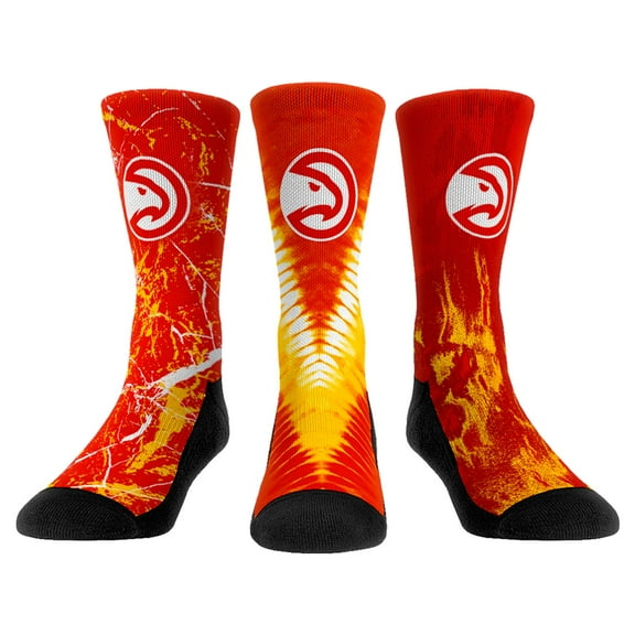 Unisex Rock Em Socks Atlanta Hawks Three-Pack Crew Socks Set