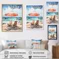 thumbnail image 4 of Designart "Scenic Vintage Beach Chairs I" Nautical & Beach Floater Framed Canvas Wall Art, 4 of 7
