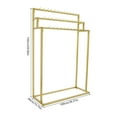 thumbnail image 2 of 3-Tier Belt Hanger, Floor Mounted Belt Hanger, Metal Belt Organizer with 39 Hook, 2 of 17