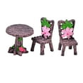 thumbnail image 1 of lionlar Miniature Chaise de Table Ensemble Maison de Poupée Bricolage Ornements Sable Table Décor Décor, 1 of 4