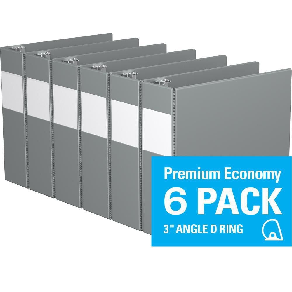 Davis Group, Premium Economy, D Ring, Binder, 6 Pack