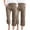 Brown, variant on ibuvkizy Capri Pants for Women Wide Leg Pants Woman,2PC Fashion Womens Casual Solid Color Elastic Loose Pants Straight Wide Leg Trousers with Pocket