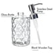 thumbnail image 5 of Diamond Embossed Glass Soap Dispenser with 304 Rustproof Stainless Steel Pump, Bathroom Soap Dispenser, 5 of 5
