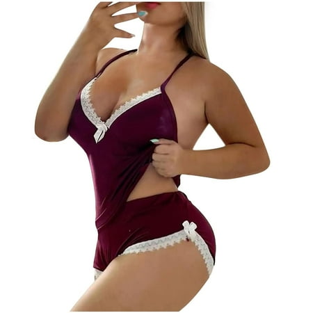 

Women Lace Sexy Butterfly Babydoll 2 Piece Lingerie Set Bra and Panty Set Floral Lace Bralette Panties Bodysuit Set