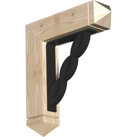 

3 1/2 W x 18 D x 20 H Loera Arts & Crafts Ironcrest Smooth Bracket Douglas Fir (2 W x 10 D x 12 H Iron Bracket)