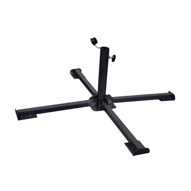 Soporte plegable para sombrilla de playa, base para sombrilla portátil, resistente al óxido, para césped y patio.