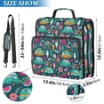 thumbnail image 2 of FORMRS Zipper Binder with Shoulder Strap 2-inch Ring 500 Sheet Capacity File Bag, Green Vibrant Truck Pattern, 2 of 5