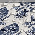 thumbnail image 5 of Damask Dog Crate Cover, Monochrome Traditional Leaves Ornaments Rhythmic Pattern, Easy to Use Pet Kennel Cover for Medium Large Dogs, 35" x 23" x 27", Eggshell Violet Blue, by Ambesonne, 5 of 6