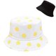 thumbnail image 1 of Unisex Bucket Hat Daisy Printed Reversible Double-side-wear Outdoor Sun Hat For Women Men Teens, 1 of 5