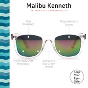 Optimum Optical Retro Rectangular Frame Sunglasses, Malibu Kenneth