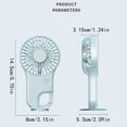 thumbnail image 2 of Foldable Handheld Mini Fan with Hook USB Rechargeable 2-in-1 Desktop & Portable Personal Cooling Fan for Travel Commute Outdoor, Portable Electric Fans,White, 2 of 8