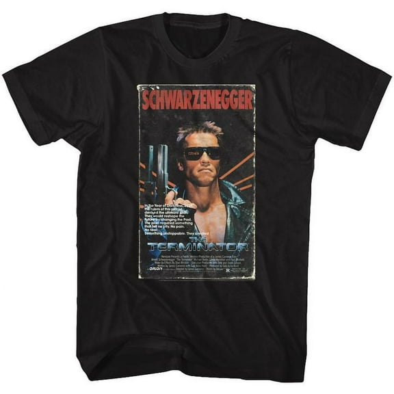 Terminator Vhs Black Adult T-Shirt 4Xl