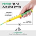 thumbnail image 4 of Buddy Lee Beaded Speed Jump Rope - Yellow/Green, Bamboo Shaped Handles | Soft TPU Beads, High Density Nylon Rope | Perfect For Schools, Gym & Outdoor Jumping | Great for Rope Releases | Kids & Adults, 4 of 5
